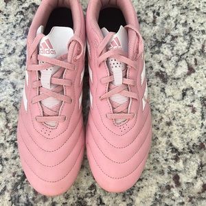 Pink Adidas Soccer cleats